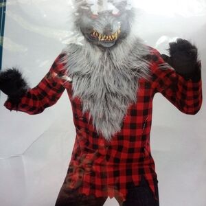 Kids Hungry Howler Costume with Red Fur Shirt
